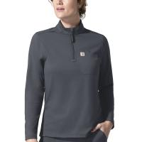 Carhartt C13390 - Women's Long-Sleeve Quarter Zip Scrub Top