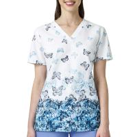 Carhartt C16304 - Women's V-Neck Side Pocket Print Top