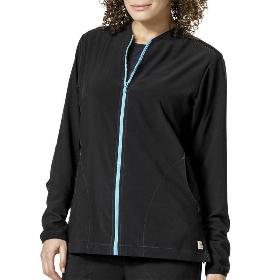 New Carhartt C82310 Women's Cross-Flex Knit Mix Zip Front Jacket 