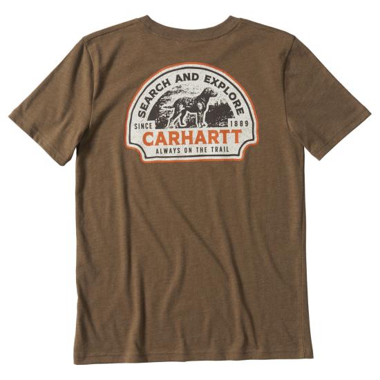 Canyon Brown Heather Carhartt CA6159 Back View