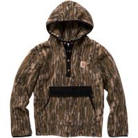 Carhartt CA6299 - Long-Sleeve Fleece Hooded Camo Half-Snap Sweatshirt - Boys