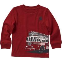 Carhartt CA6304 - Long Sleeve Fire Truck T-Shirt - Boys