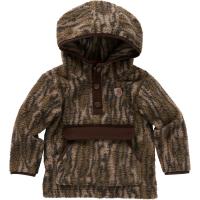 Carhartt CA6344 - Long-Sleeve Fleece Hooded Camo Half-Snap Sweatshirt - Boys