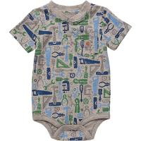 Carhartt CA6401 - Short-Sleeve Henley Tool Print Bodysuit - Boys