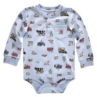 Carhartt CA6418 - Long-Sleeve Printed Pocket Bodysuit - Boys