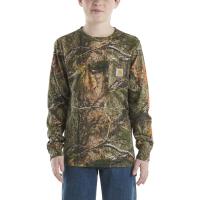 Carhartt CA6439 - Long-Sleeve Camo Pocket T-Shirt - Boys