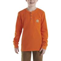 Carhartt CA6441 - Long-Sleeve Henley Pocket T-Shirt - Boys