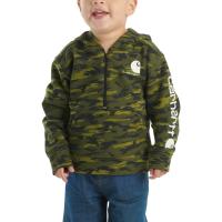 Carhartt CA6580 - Long-Sleeve Half-Zip Camo Sweatshirt - Boys