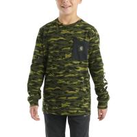 Carhartt CA6598 - Long-Sleeve Camo Pocket T-Shirt - Boys