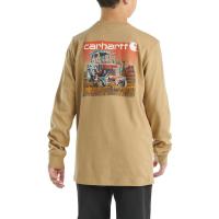 Carhartt CA6603 - Long-Sleeve Tractor Graphic Pocket T-Shirt - Boys