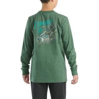 Carhartt CA6610 - Long-Sleeve Fish Graphic Pocket T-Shirt - Boys