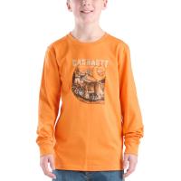 Carhartt CA6757 - Long-Sleeve Deer Logo T-Shirt - Boys