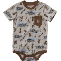 Carhartt CA6822 - Short-Sleeve Henley Duck Dog Bodysuit - Boys