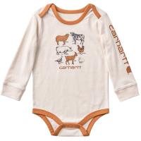 Carhartt CA6854 - Long-Sleeve Farm Animals Bodysuit - Boys