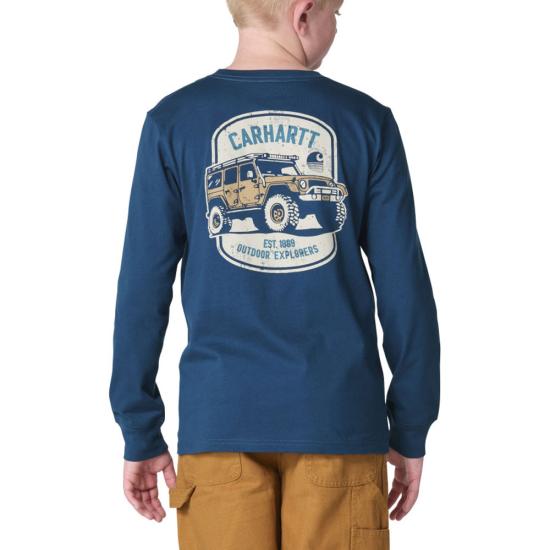 Dark Harbor Teal Heather Carhartt CA6891 Back View