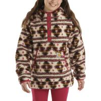 Carhartt CA7006 - Long-Sleeve Fleece Quarter-Snap Sweatshirt - Girls