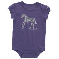 Carhartt CA7045 - Short-Sleeve Floral Horse Bodysuit - Girls