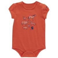 Carhartt CA7046 - Short-Sleeve Animal Bodysuit - Girls