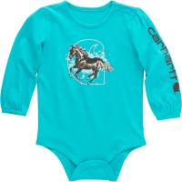 Carhartt CA7084 - Long-Sleeve Running Horse Bodysuit - Girls