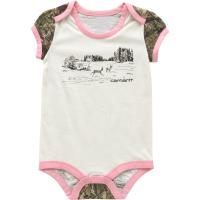 Carhartt CA7105 - Short-Sleeve Camo Deer Bodysuit - Girls