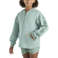 Carhartt CA7108 - Long-Sleeve Quilted Jersey Half Zip Sweatshirt - Girls