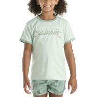 Carhartt CA7110 - Short-Sleeve Ringer Logo T-Shirt - Girls