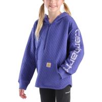 Carhartt CA7132 - Long-Sleeve Quilted Jersey Half-Zip Sweatshirt - Girls