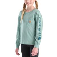 Carhartt CA7147 - Long-Sleeve Graphic Pocket T-Shirt - Girls