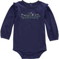 Carhartt CA7156 - Long-Sleeve Floral Script Bodysuit - Girls