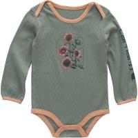 Carhartt CA7160 - Long-Sleeve Floral "C" Bodysuit - Girls