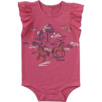 Carhartt CA7194 - Ruffle Sleeve Horse Bodysuit - Girls