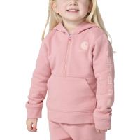 Carhartt CA7234 - Long-Sleeve Half-Zip Logo Sweatshirt - Girls