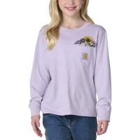 Carhartt CA7238 - Long-Sleeve Floral Pocket T-Shirt - Girls