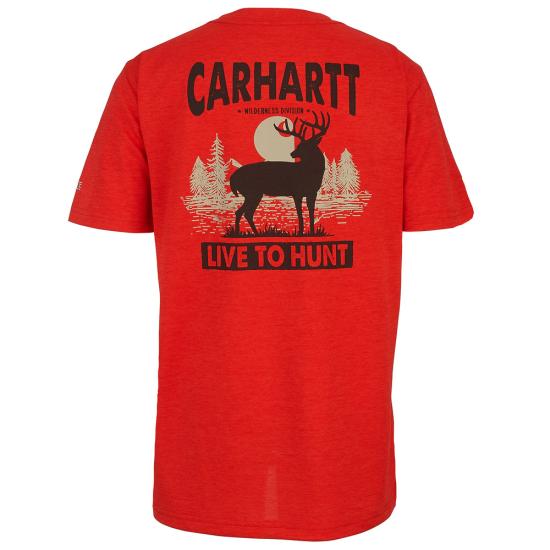 Fiery Red Heather Carhartt CA8668 Back View