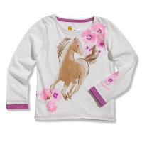 Carhartt CA9283 - Long Sleeve Airbrush Horse T-Shirt - Girls