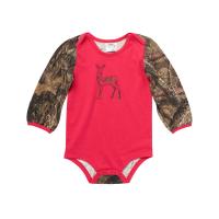 Carhartt CA9842 - Long Sleeve Camo Deer Bodysuit - Girls 