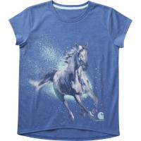 Carhartt CA9860 - Short-Sleeve Crewneck Running Horse T-Shirt - Girls