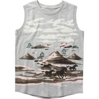 Carhartt CA9869 - Sleeveless Crewneck Mountain Landscape T-Shirt - Girls