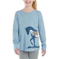 Carhartt CA9880 - Long-Sleeve Starry Horse T-Shirt - Girls