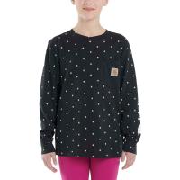 Carhartt CA9886 - Long-Sleeve Printed Pocket T-Shirt - Girls