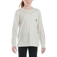 Carhartt CA9887 - Long-Sleeve Graphic Pocket T-Shirt - Girls