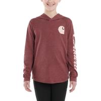 Carhartt CA9901 - Long-Sleeve Hooded Geo Dot Logo T-Shirt - Girls