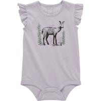 Carhartt CA9957 - Short-Sleeve Woodland Animals Bodysuit - Girls