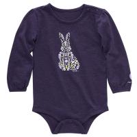 Carhartt CA9997 - Long-Sleeve Floral Bunny Bodysuit - Girls