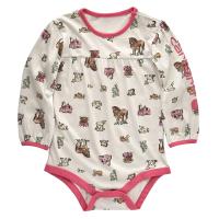 Carhartt CA9999 - Long-Sleeve Pumpkin Farm Print Bodysuit - Girls