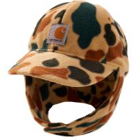 Carhartt CB8986 - Fleece Five-Panel Earflap Camo Trapper Hat - Boys