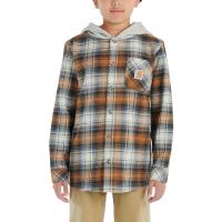 Carhartt CE8193 - Long-Sleeve Button-Front Hooded Flannel Shirt - Boys