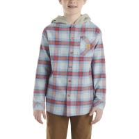 Carhartt CE8197 - Long-Sleeve Flannel Button-Front Hooded Shirt - Boys