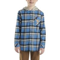 Carhartt CE8199 - Long-Sleeve Flannel Button-Front Hooded Shirt - Boys