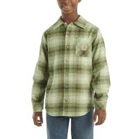 Carhartt CE8201 - Long-Sleeve Flannel Button-Front Shirt - Boys
